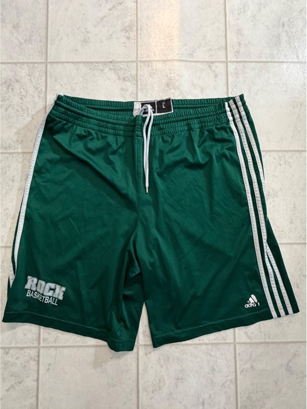 Adidas green basketball shorts